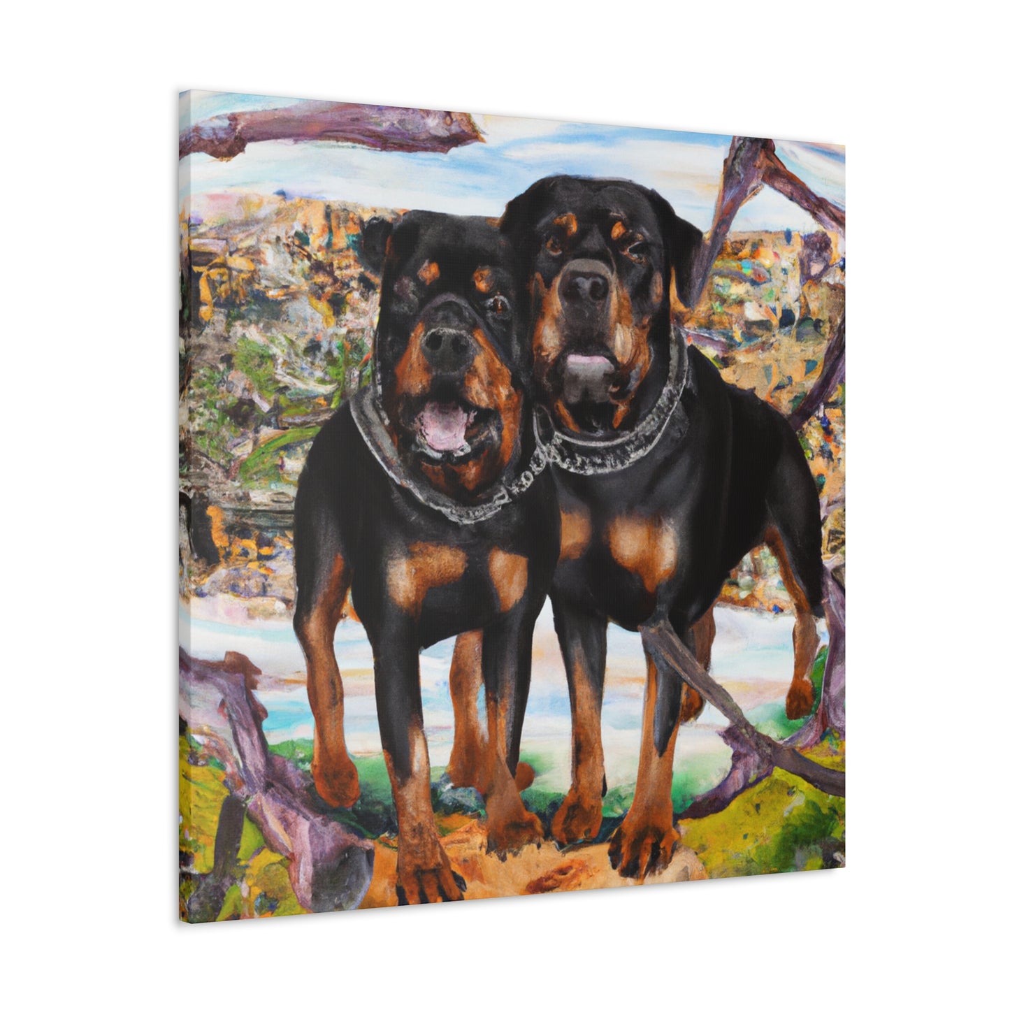 "Feral Rottweiler Vision" - Canvas