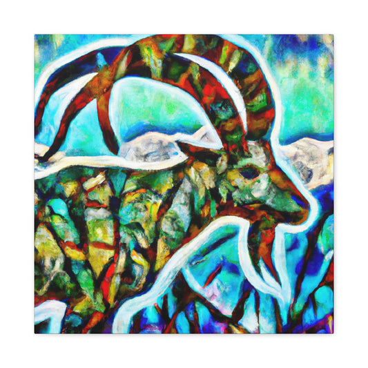 Mountain Goats Impressionist - Canvas