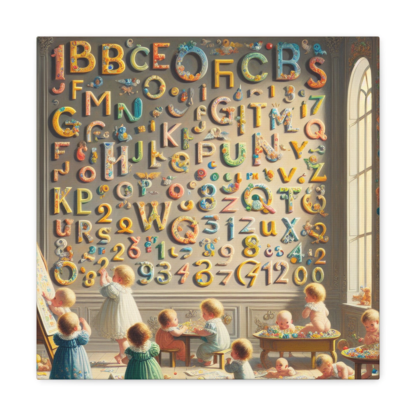 Whimsical Linguistic Kaleidoscope - Canvas