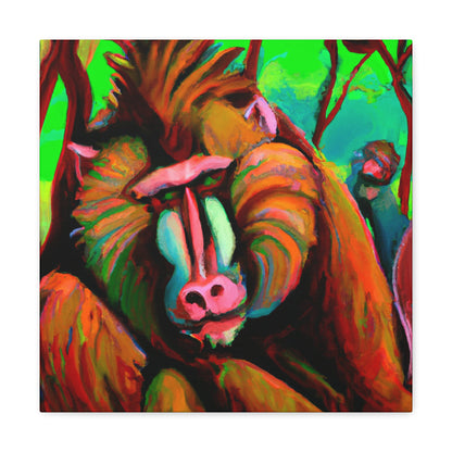 Baboon by Rococo. - Canvas