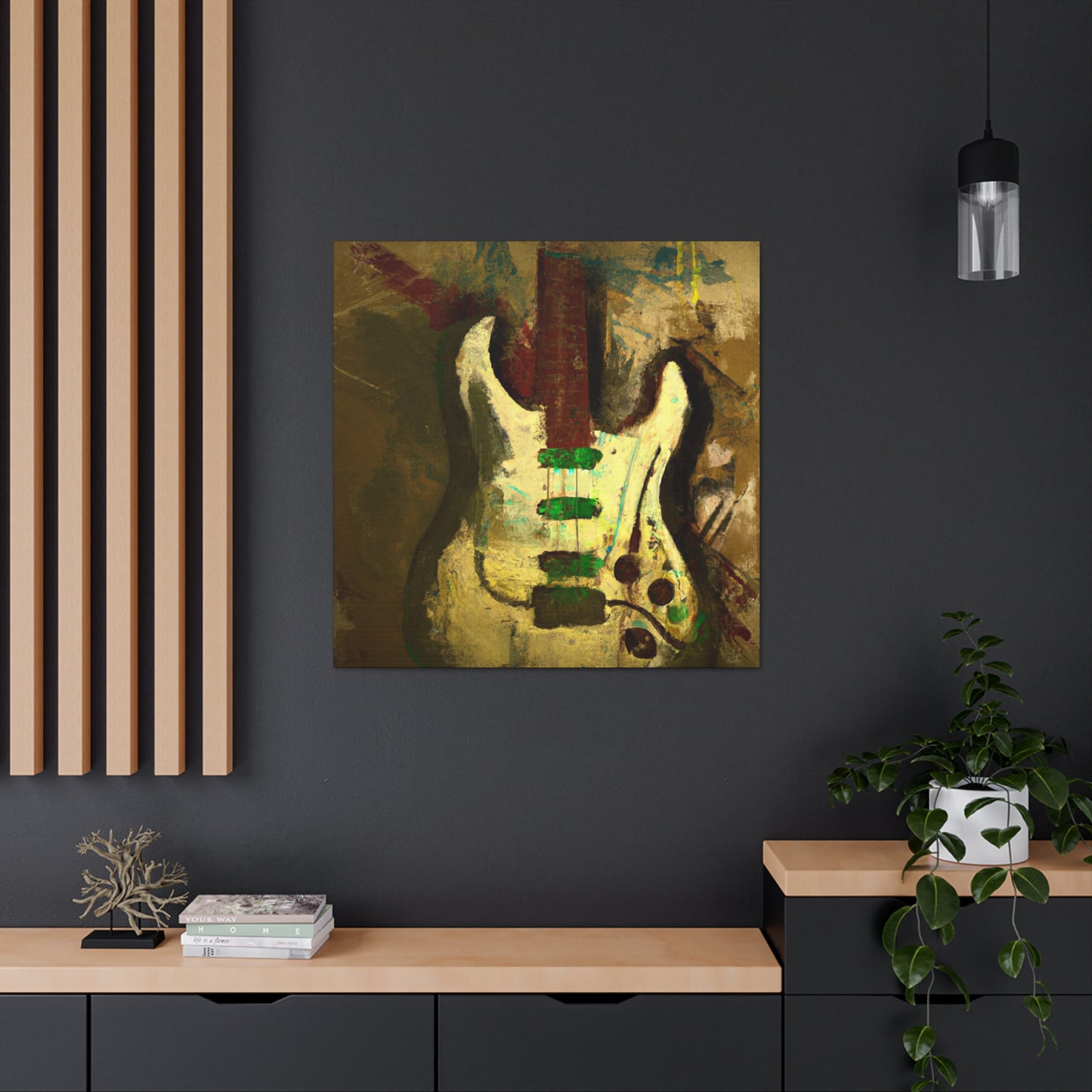 Electric Guitar Masterpiece - Canvas