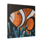 "Funny Clownfish Artwork." - Canvas