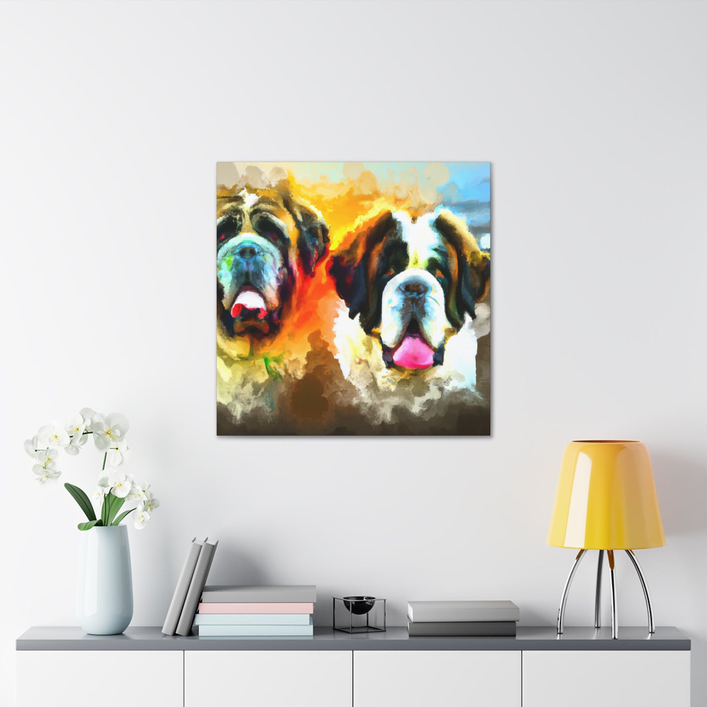 Saint Bernard's Majesty - Canvas