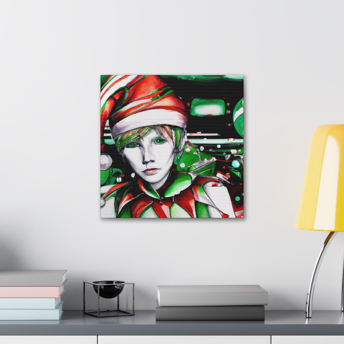 Elf in Moonlight Scene - Canvas