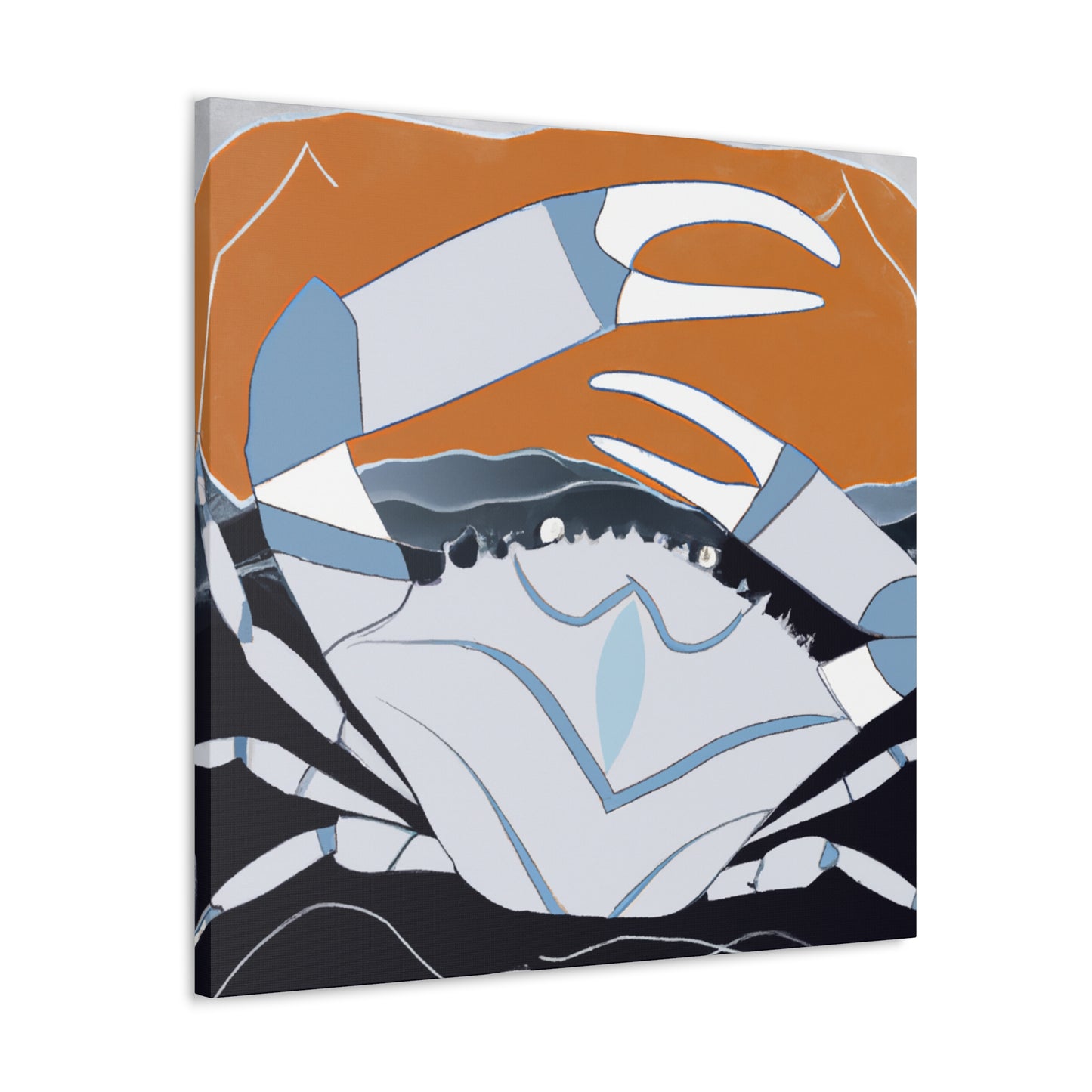 Crab in Art Deco - Canvas