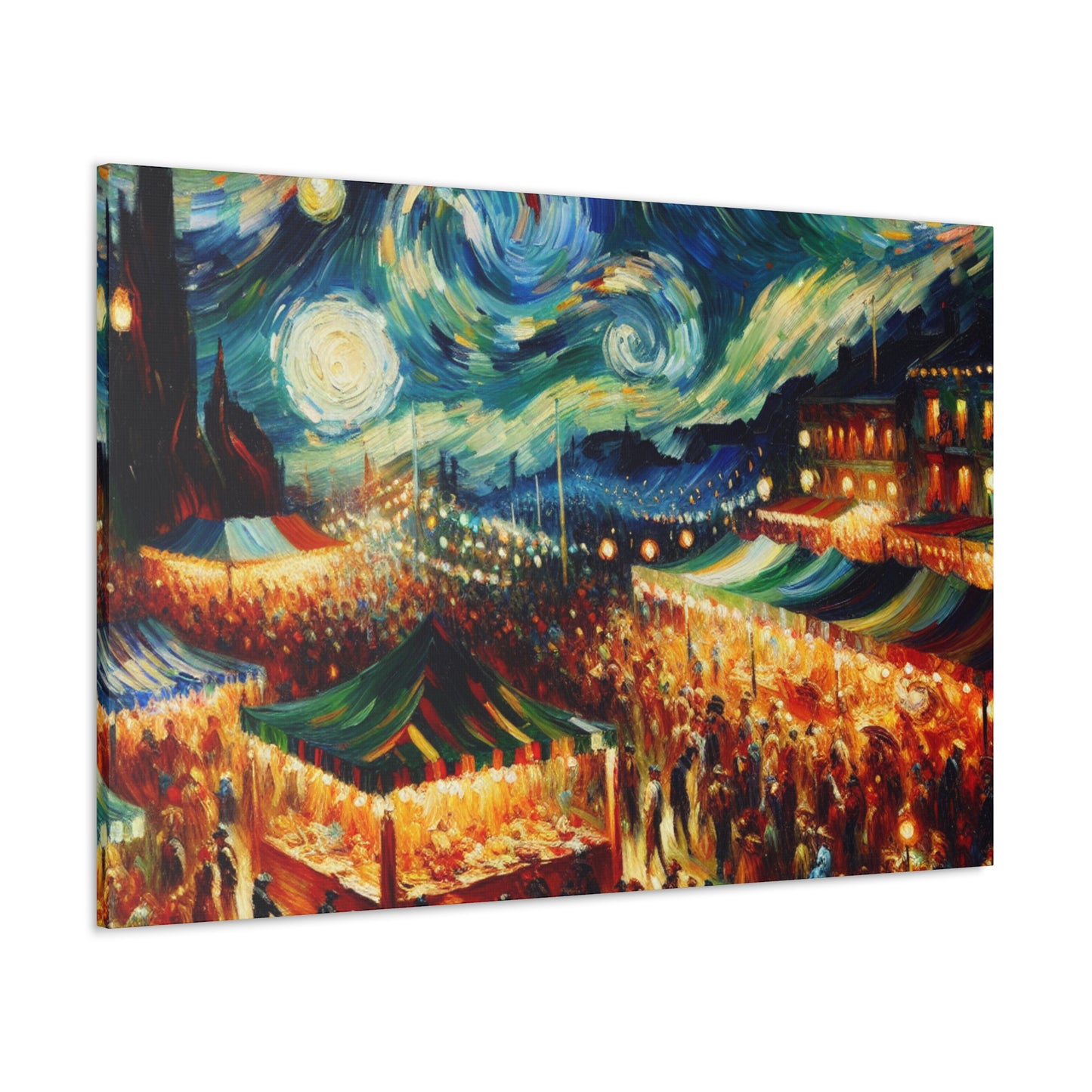 Vibrant Festival Revelry - Canvas