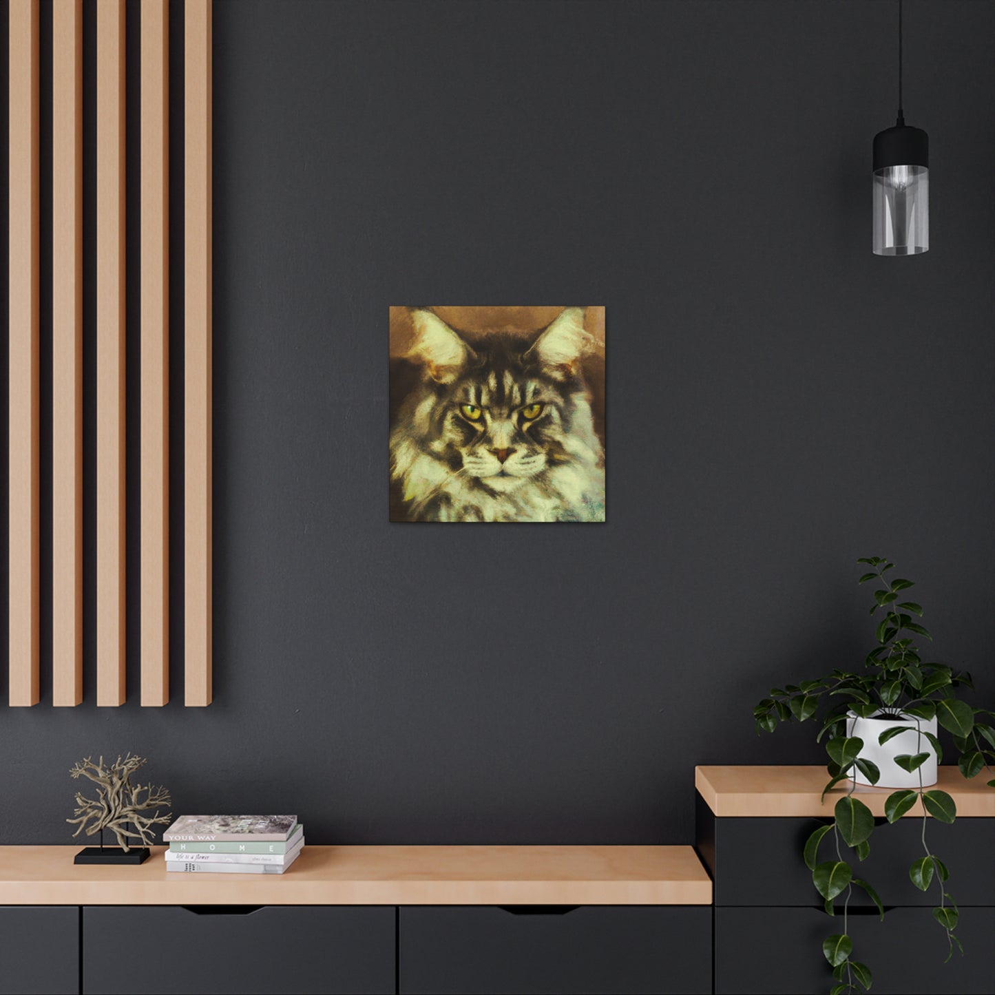 Maine Coon Majesty - Canvas