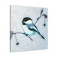 "Chickadee in Art Nouveau" - Canvas