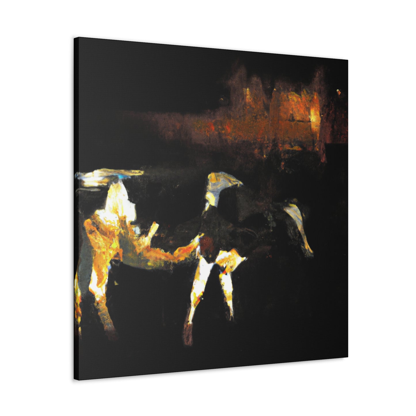 Milky White Dairy Cow - Canvas