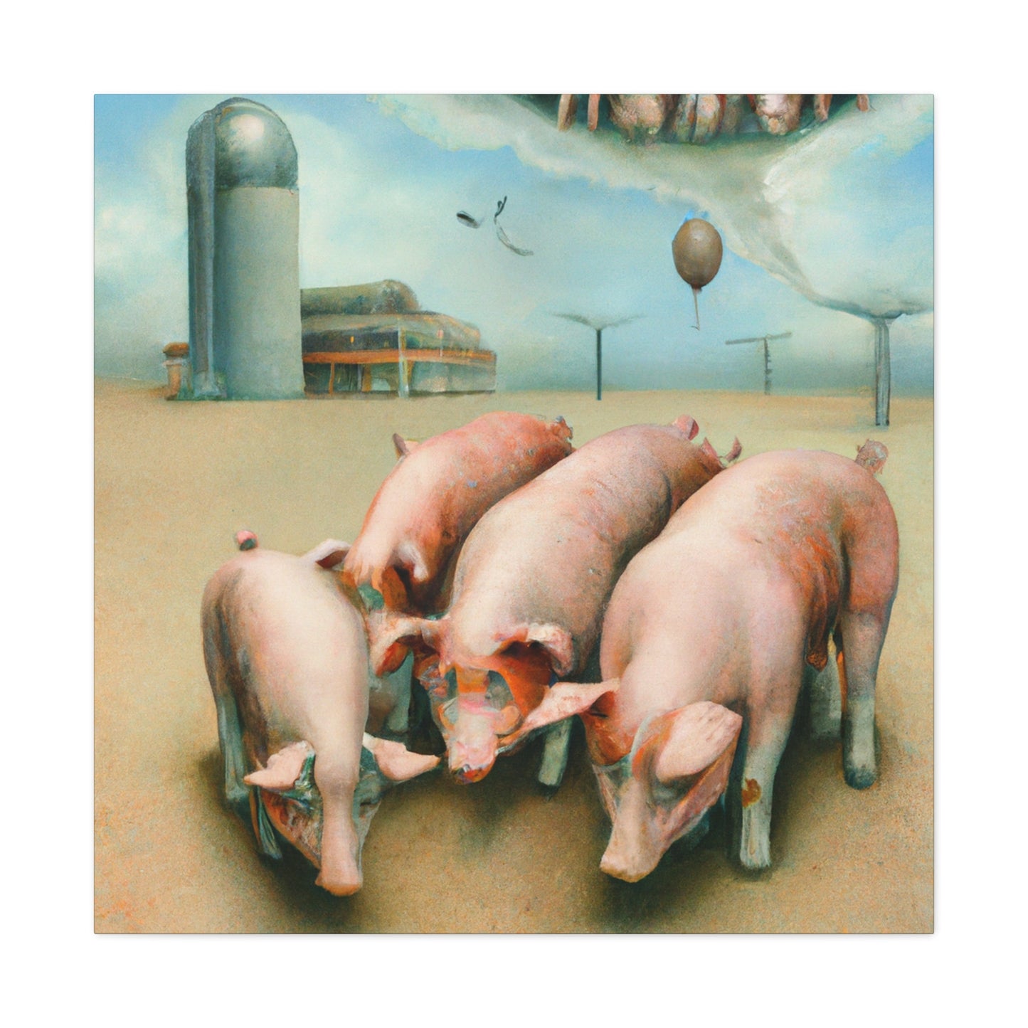 Pig in Levitation - Canvas