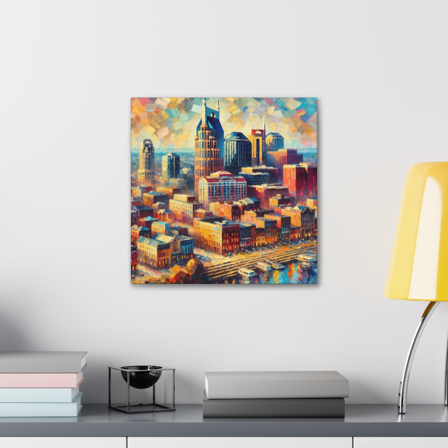 Golden Hues of Nashville - Canvas