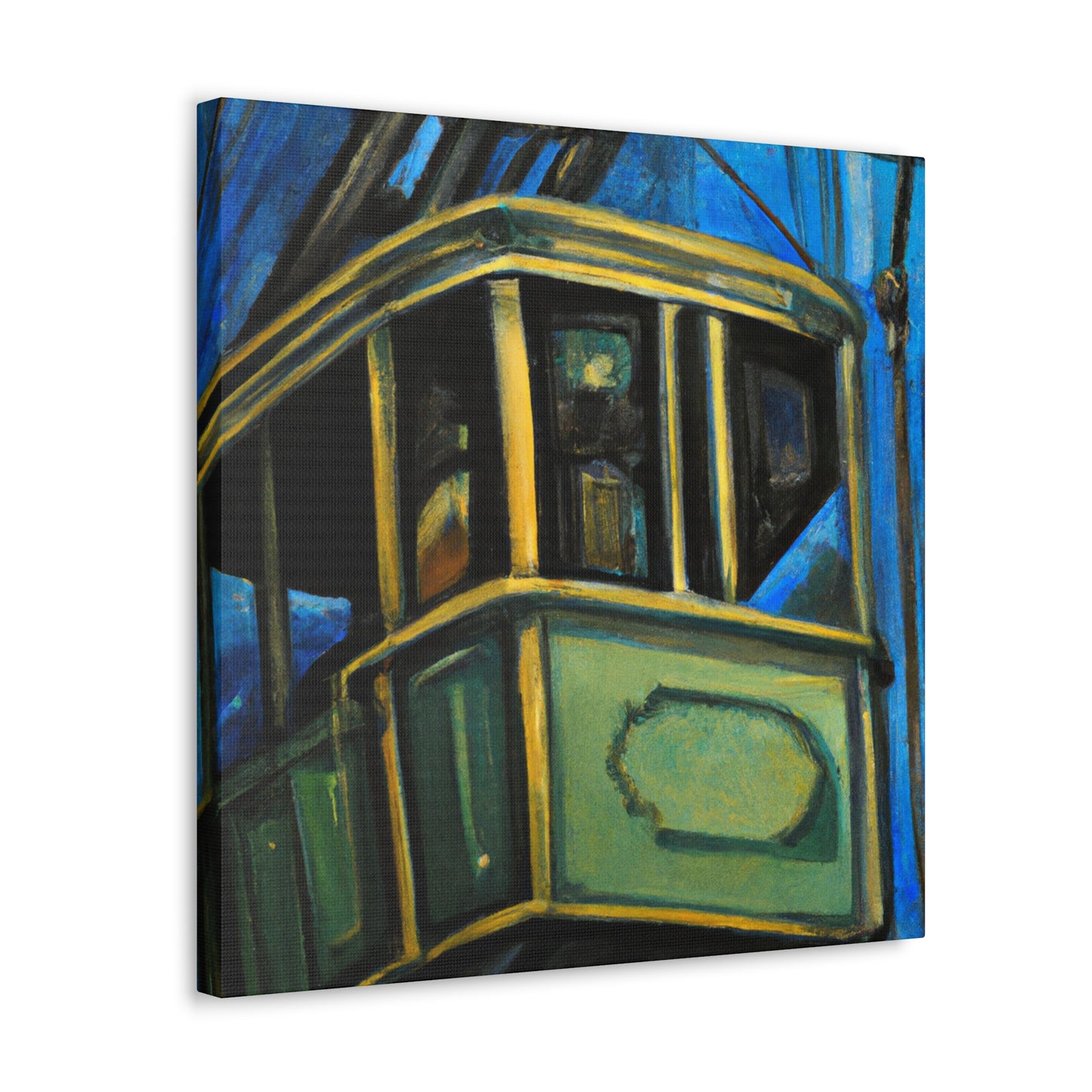 Cable Car in Bloom - Canvas