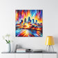 "Vibrant Urban Reverie" - Canvas