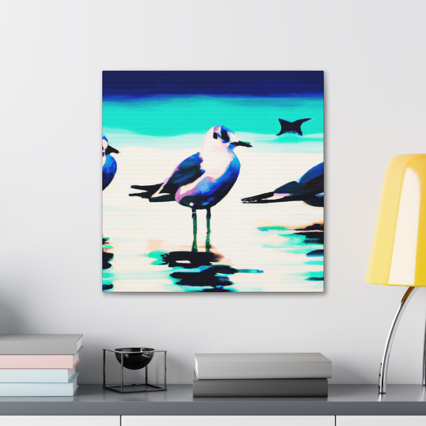 Sea Birds in Flight - Canvas