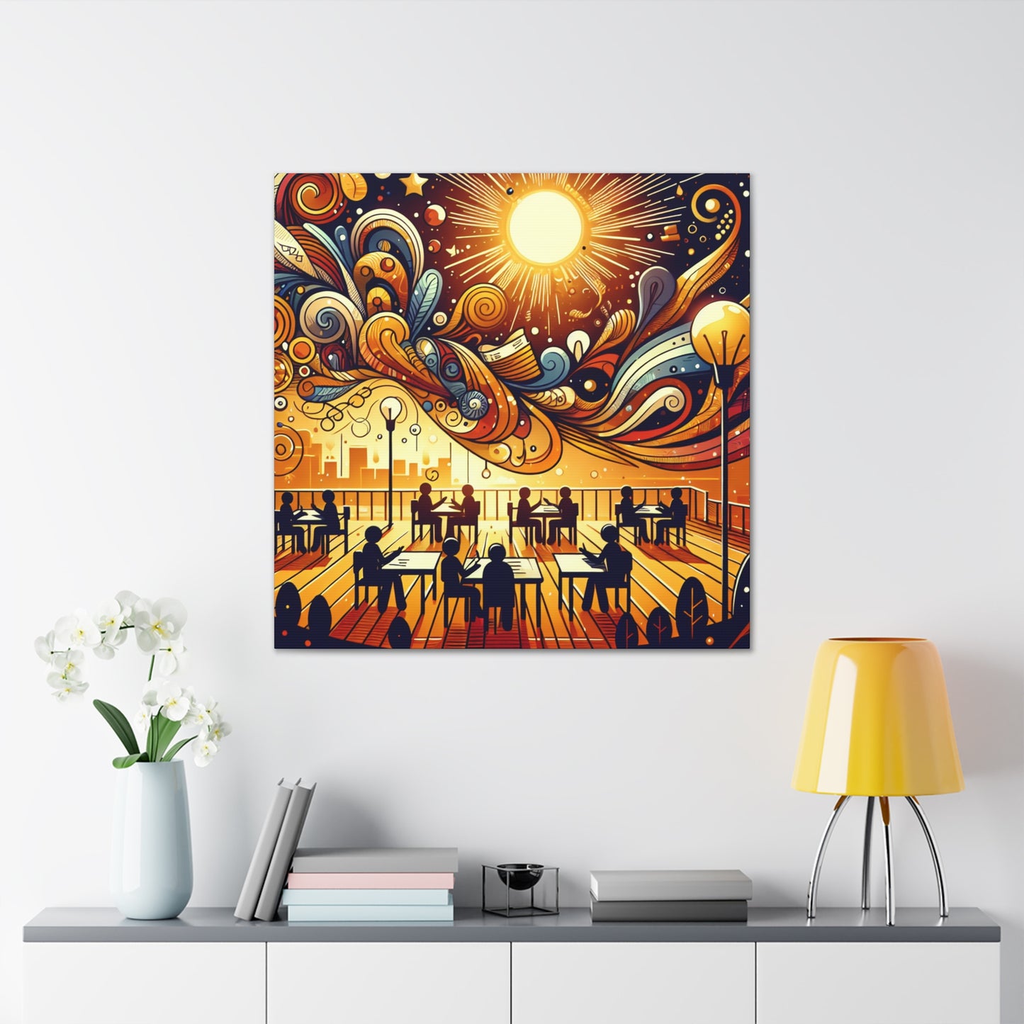 Literary Lunar Lullaby - Canvas