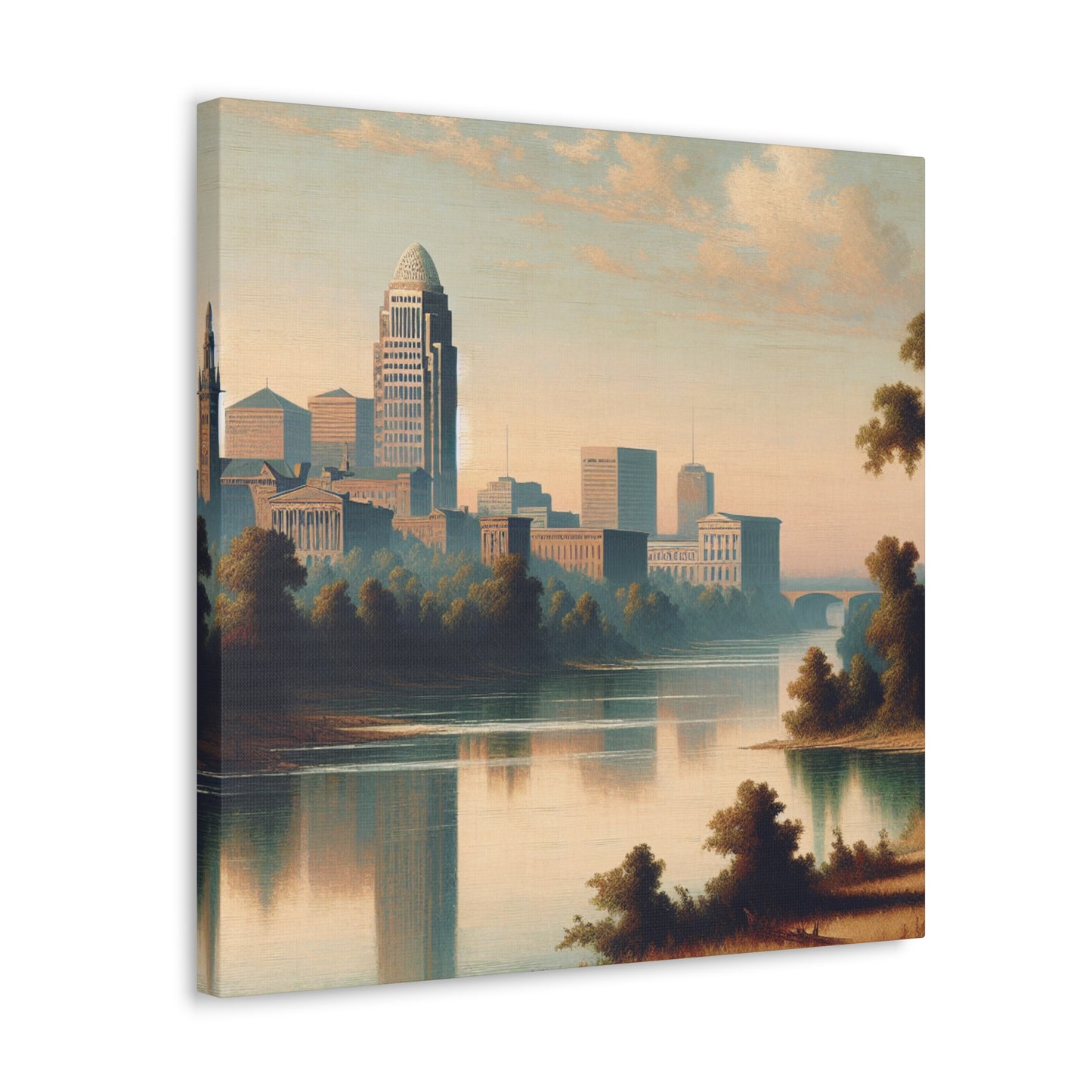 "Majestic Rivers Unveiled" - Canvas