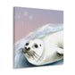 Harp Seal in Art Deco - Canvas