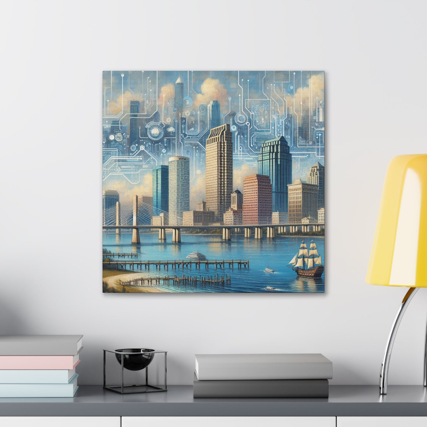 "Sunset Majesty in Tampa" - Canvas