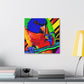 "Rainbow Lorikeet Flourish" - Canvas