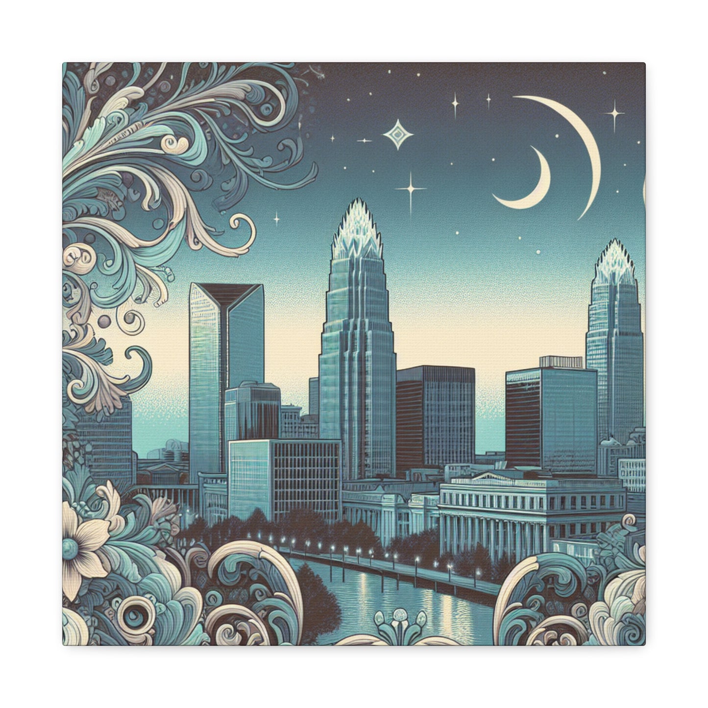 "Charlotte's Baroque Charm" - Canvas