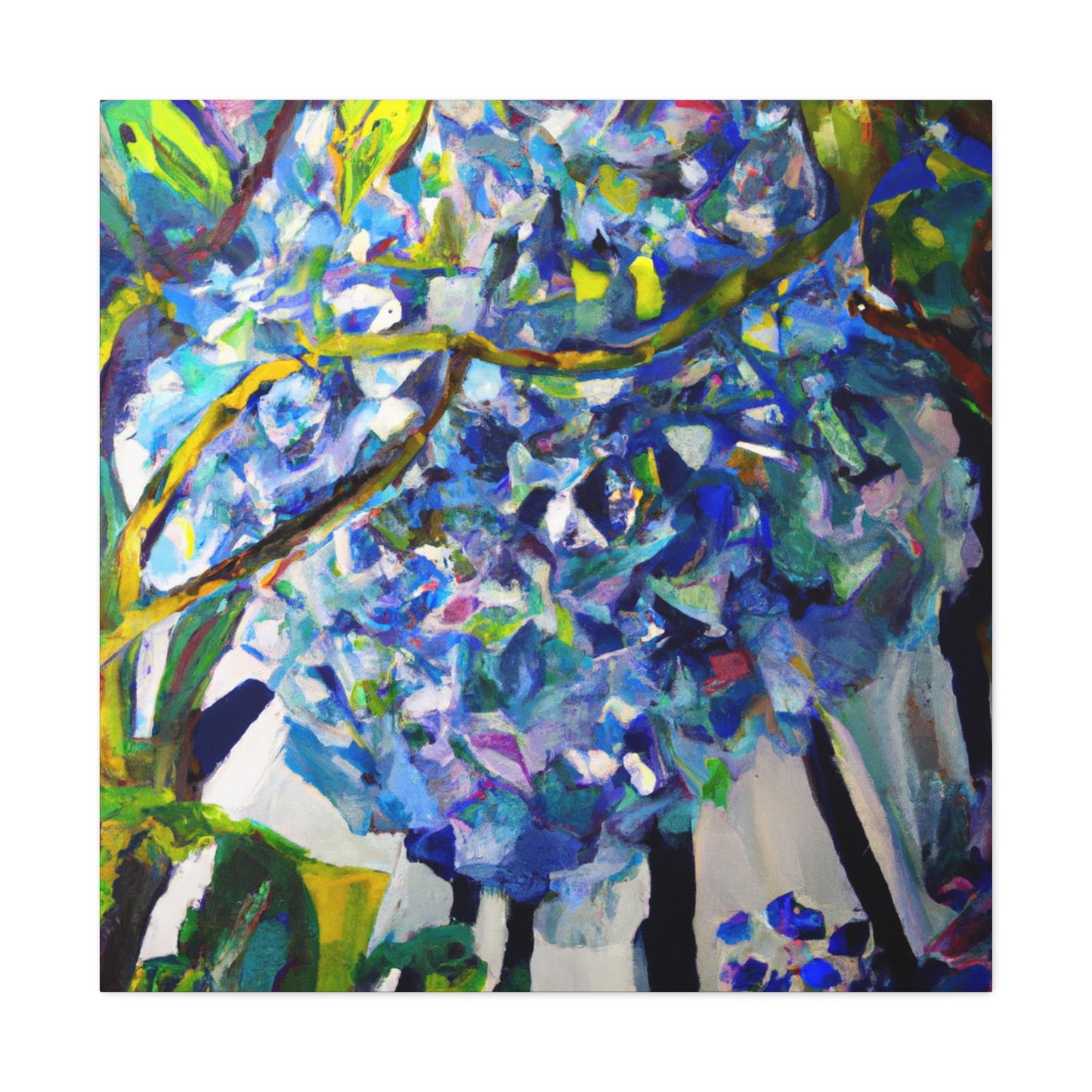 "Hydrangea in Abstraction" - Canvas