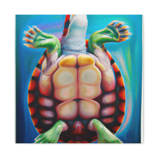 Turtle in the Water - Canvas