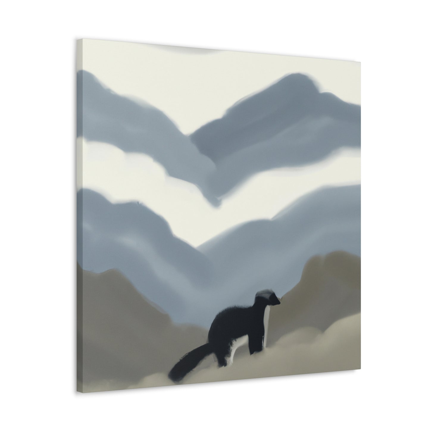 Skunk in Impressionism - Canvas