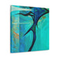 "Sailfish in Art Deco" - Canvas