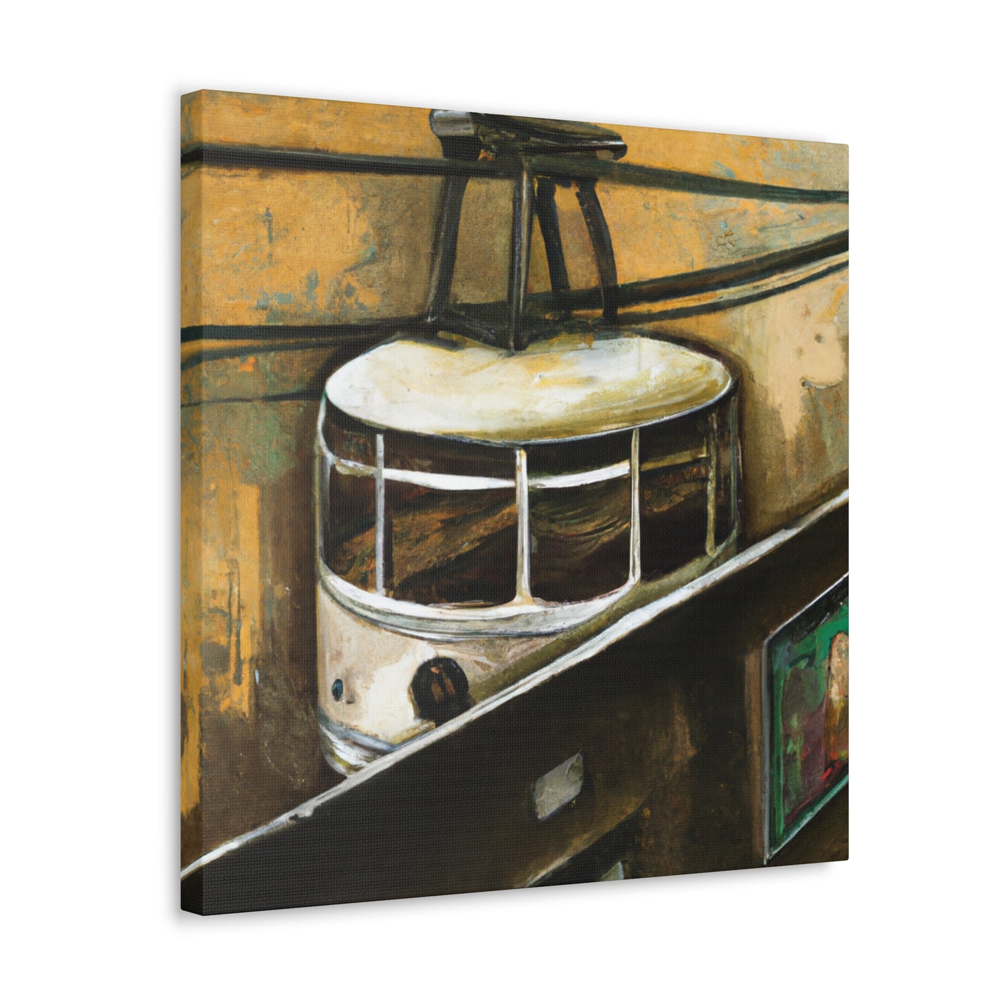 "Cable Car Dreamscape" - Canvas