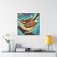 Carolina Wren Expressionism - Canvas