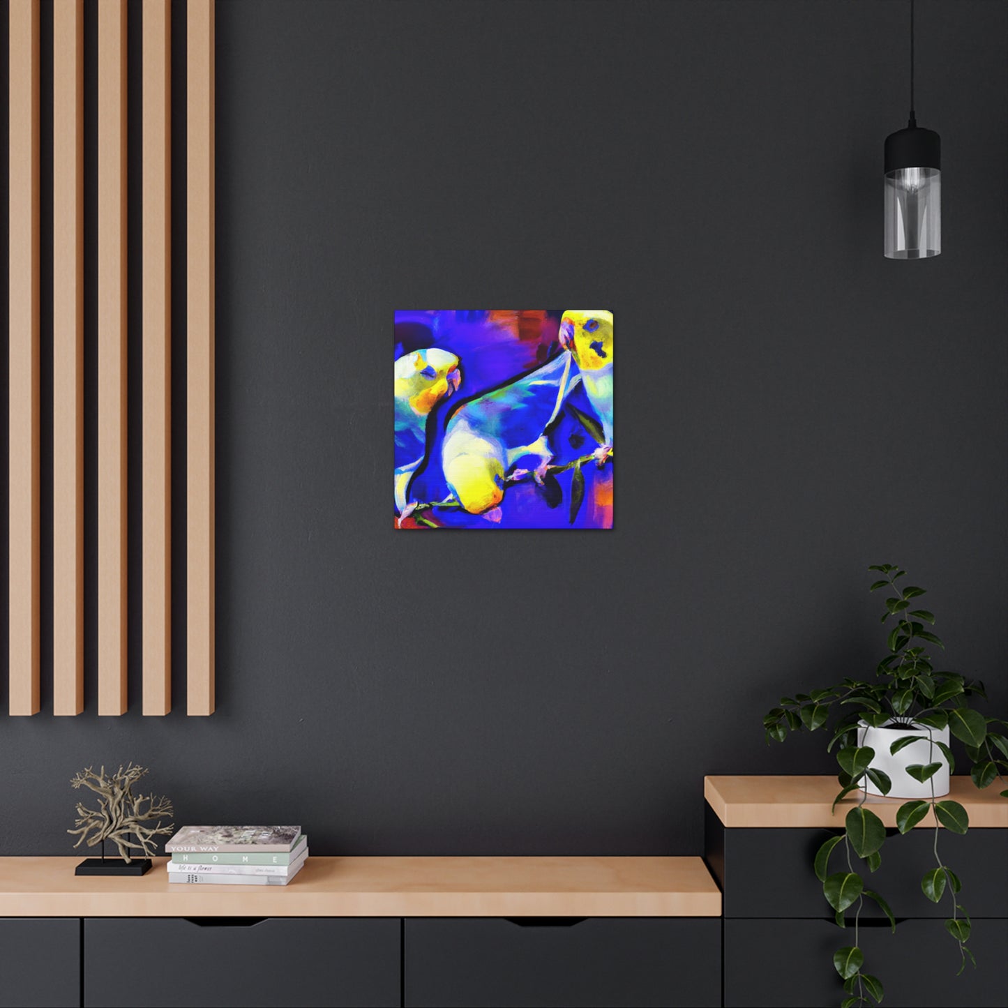 Budgies in Dreamland - Canvas