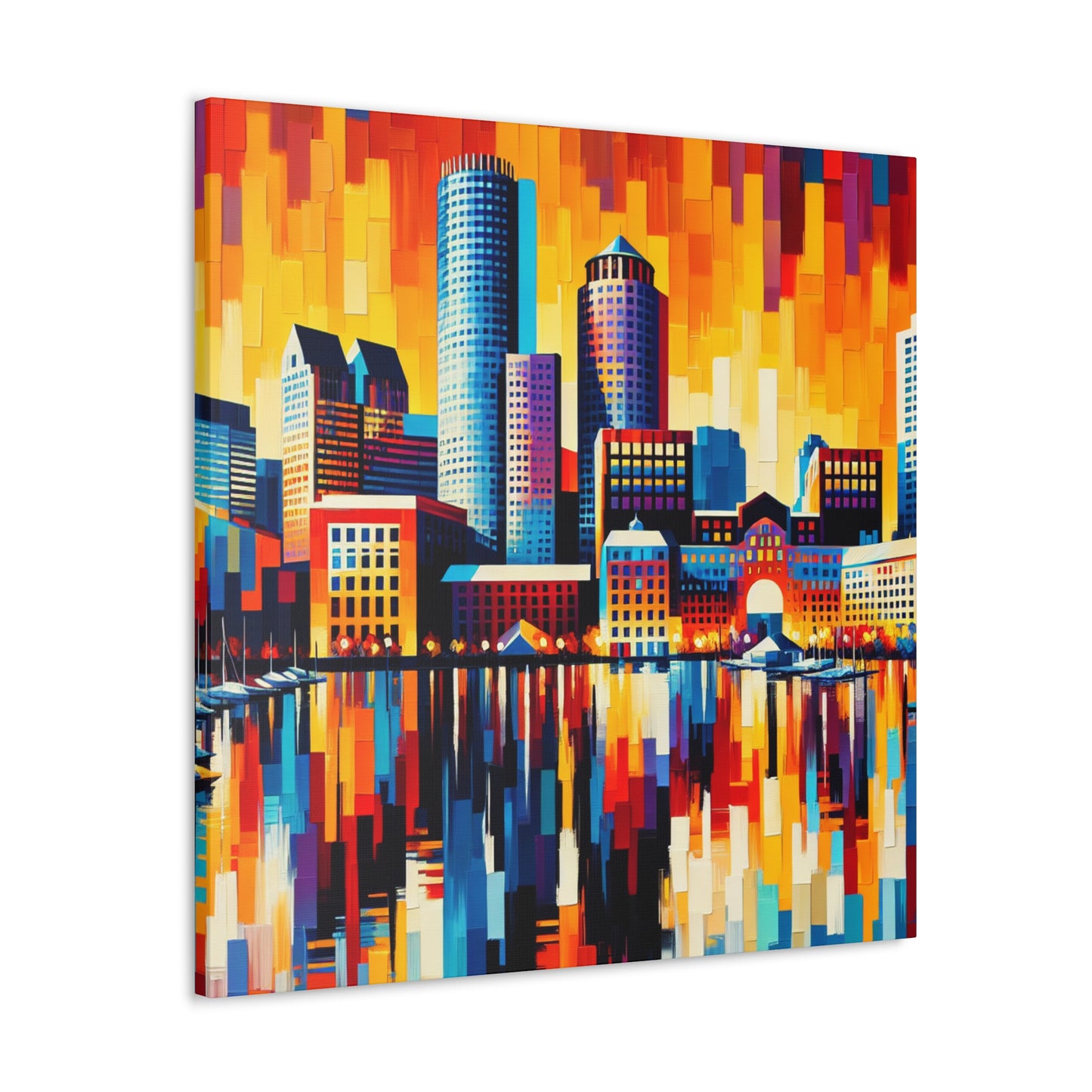 Harbor City Hues - Canvas