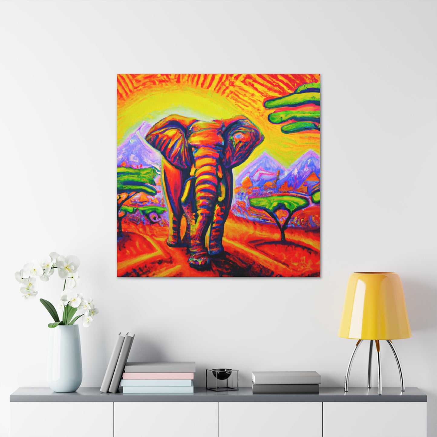 "Elephant in the City" - Canvas