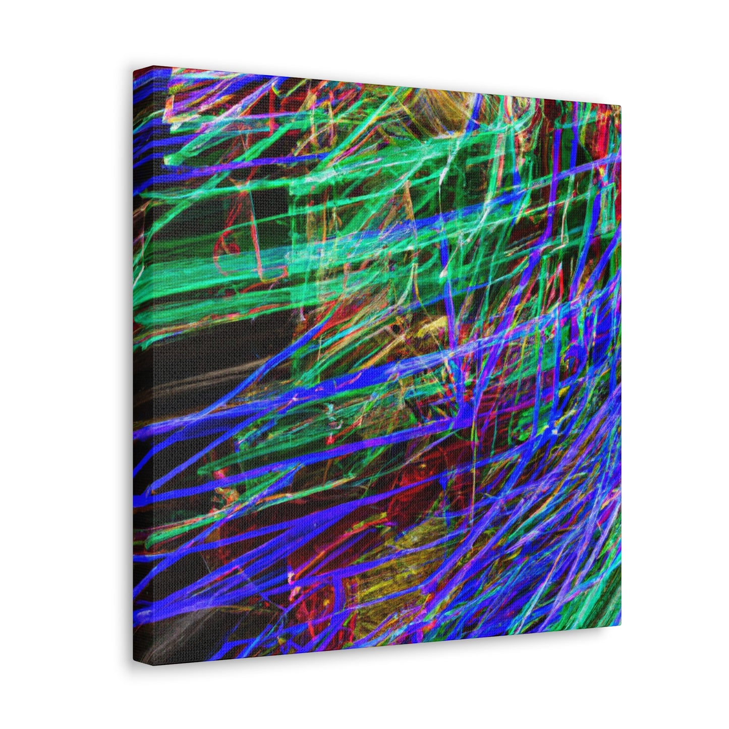 "Christmas Lights Glowing Bright" - Canvas