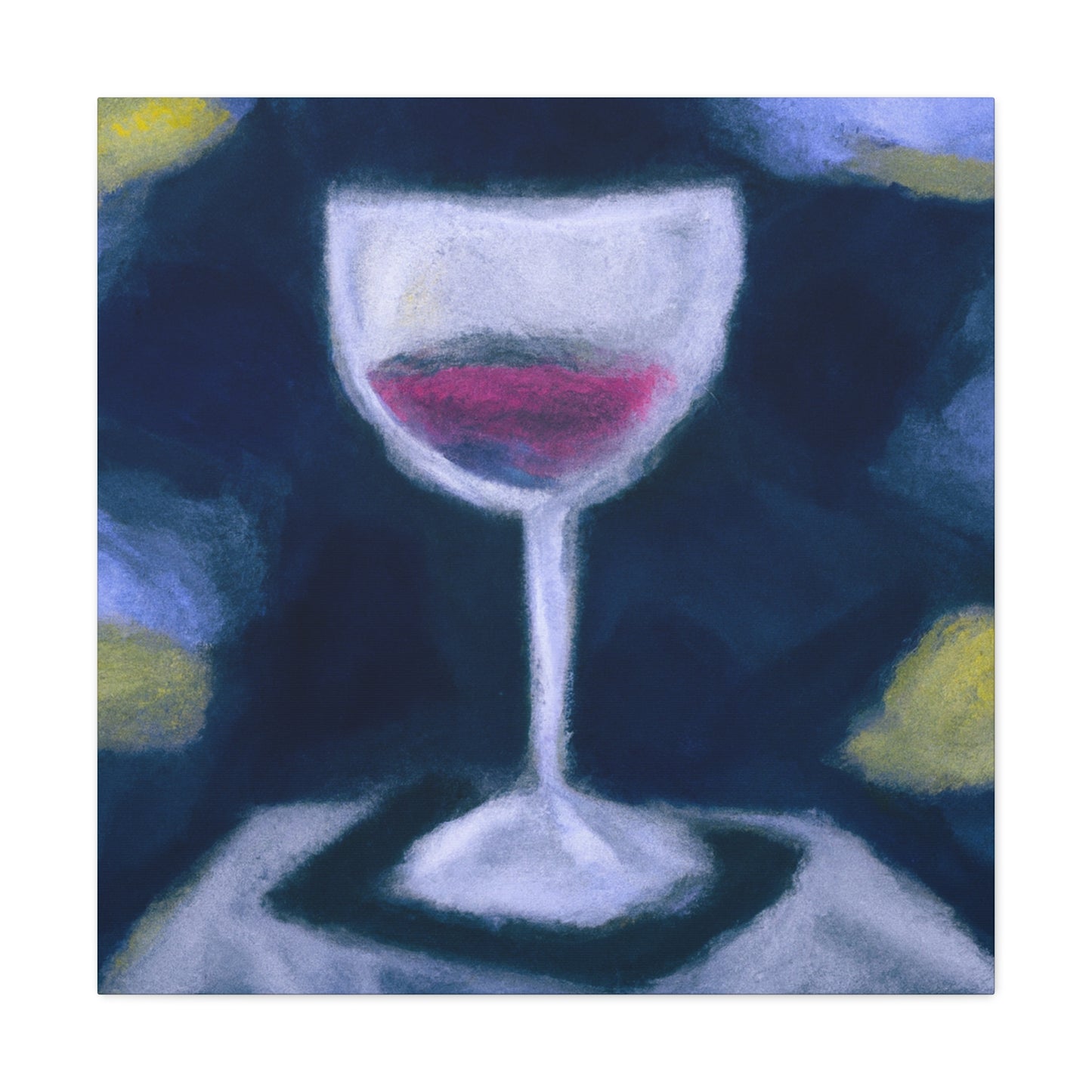 "Wine Glass Reflection" - Canvas