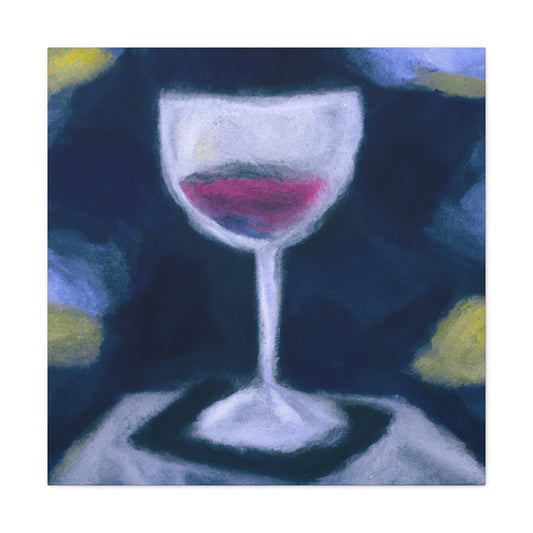 "Wine Glass Reflection" - Canvas