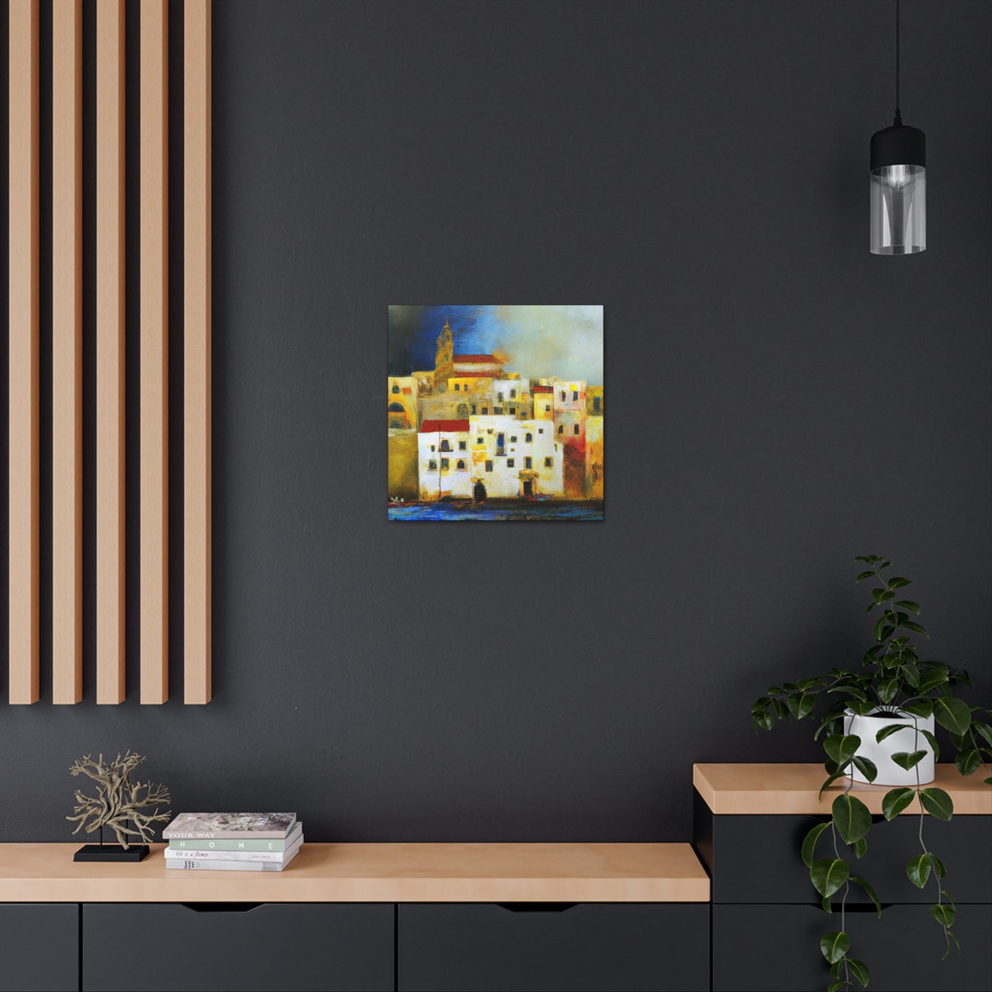 Sun-soaked Mediterranean Dream - Canvas