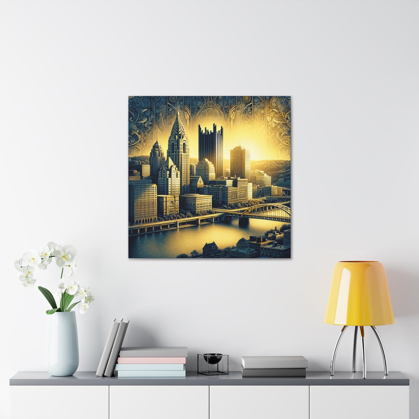 Riverside Steel Reflections - Canvas