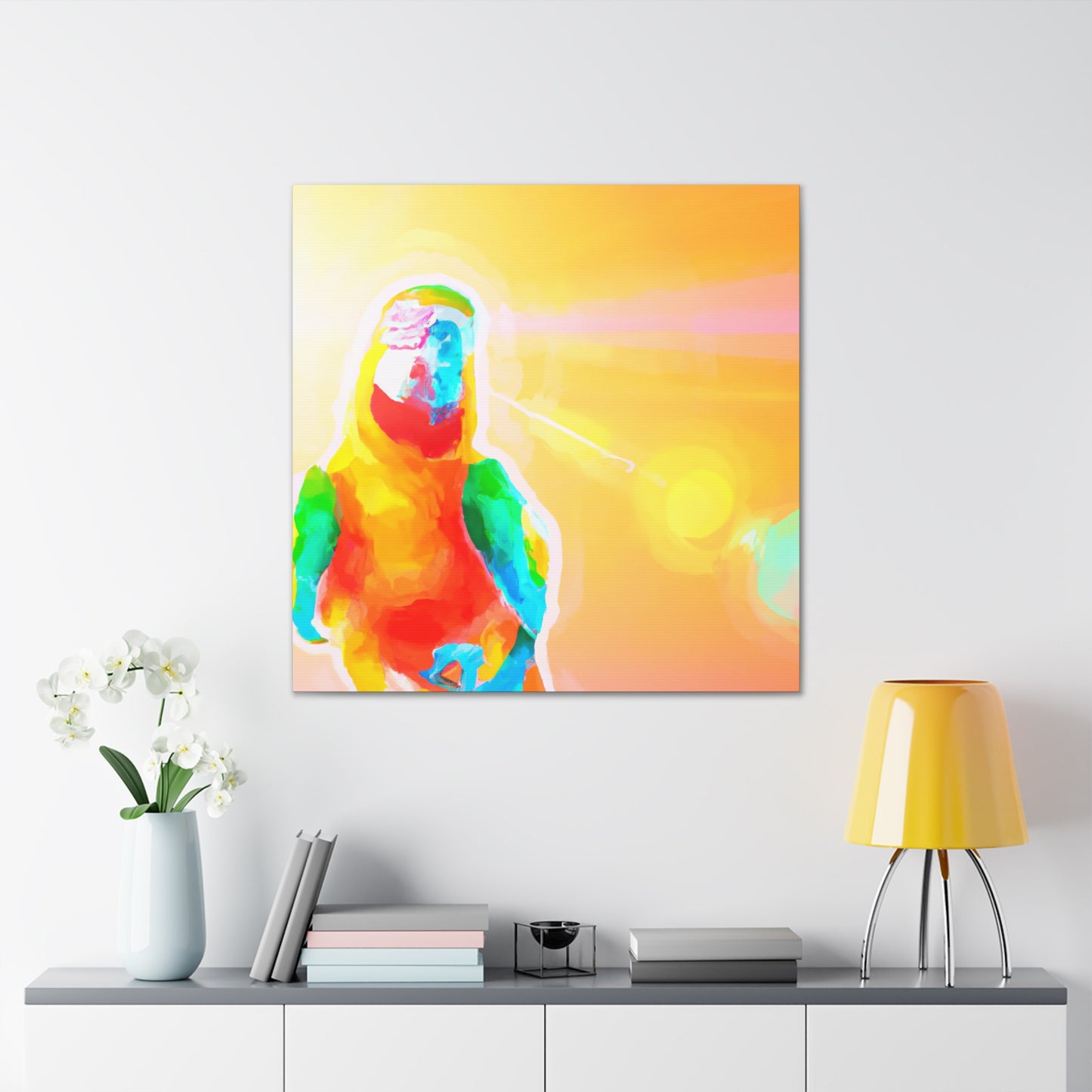 Macaw Feather Fantasy - Canvas