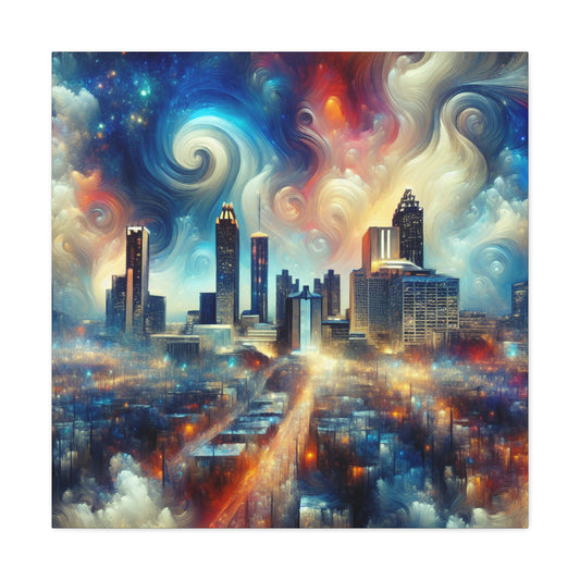 "Urban Symphony: Atlanta Impression" - Canvas