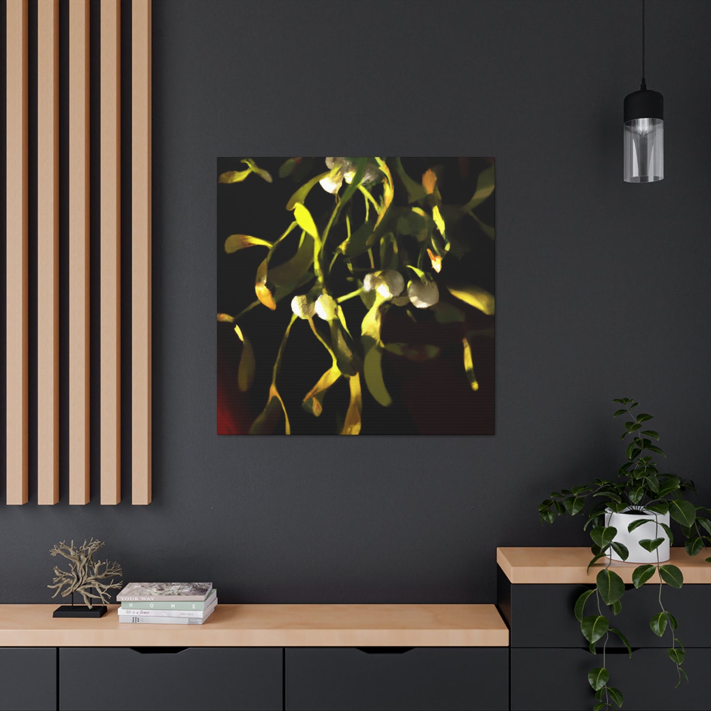 Mistletoe in abstracted. - Canvas