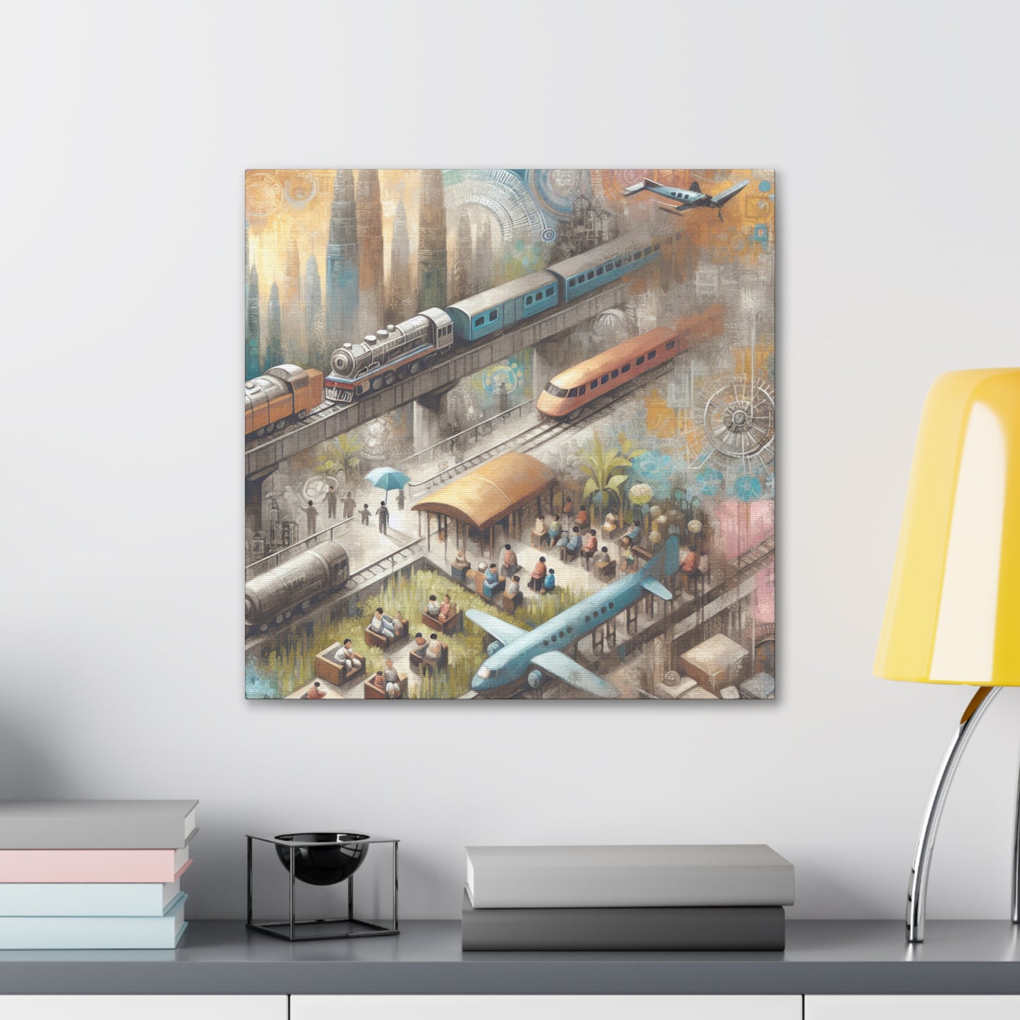 Whimsical Travel Journeys - Canvas