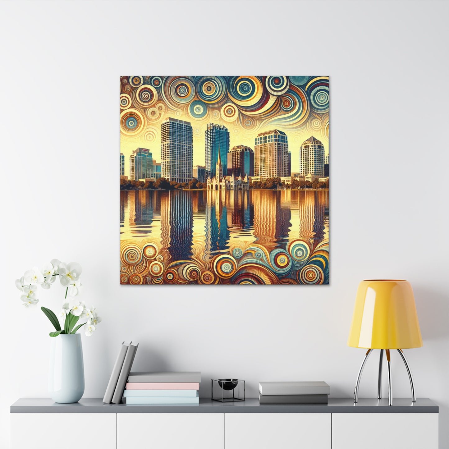 Sunlit Serenity: Orlando Reverie - Canvas