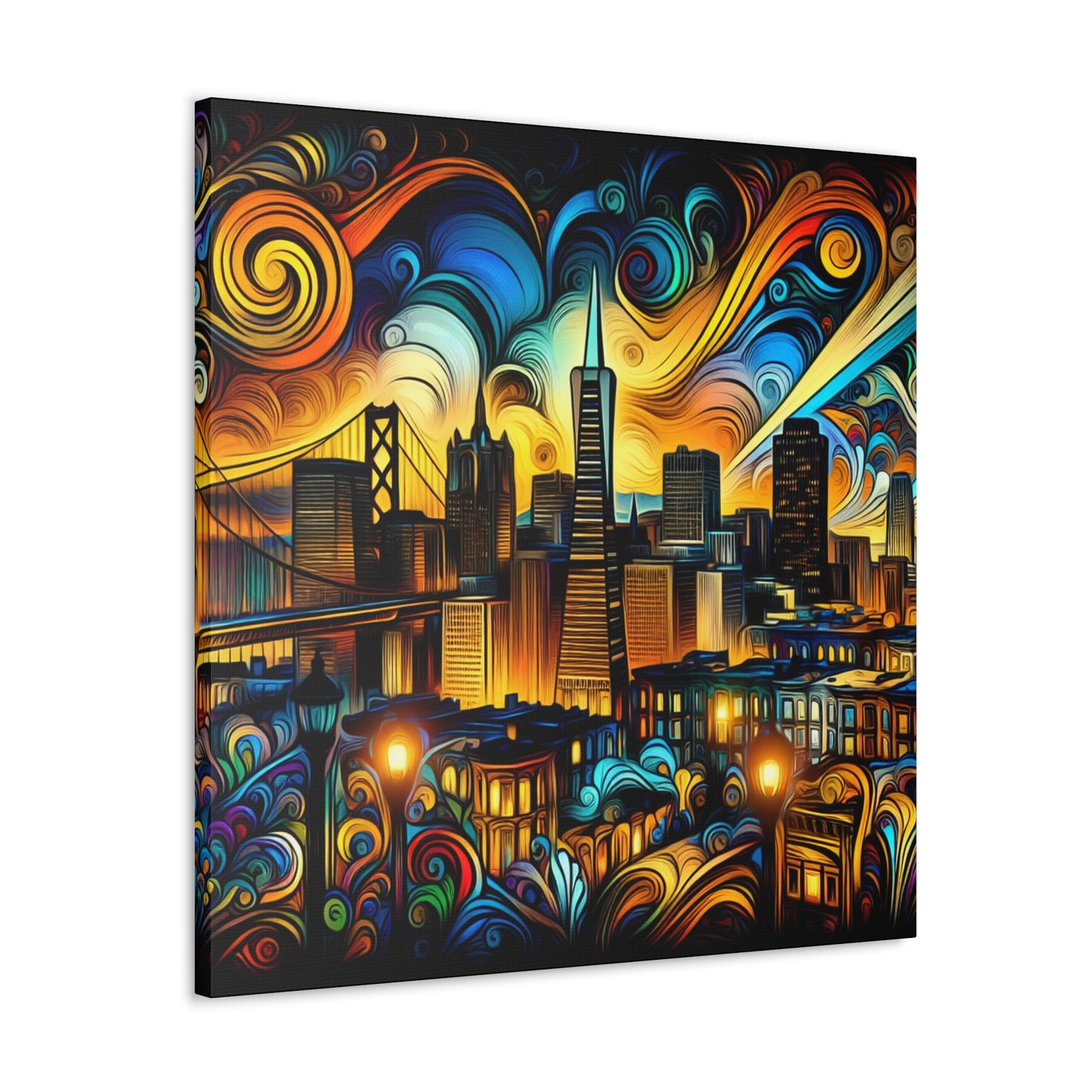 "Gilded City Symphony" - Canvas