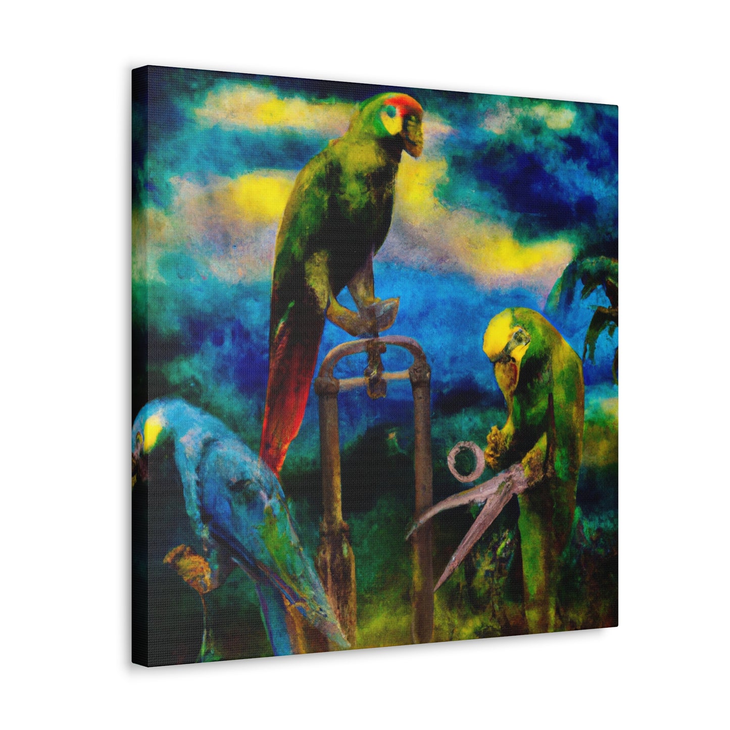 Amazon Parrot Dreams. - Canvas