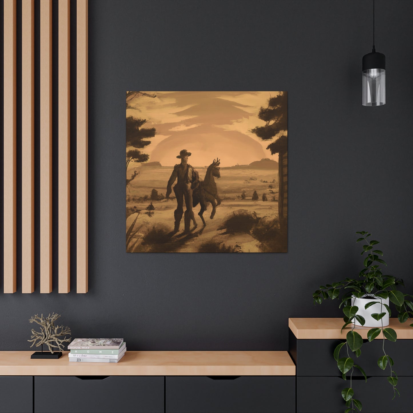 Western Landscape Jewel - Canvas