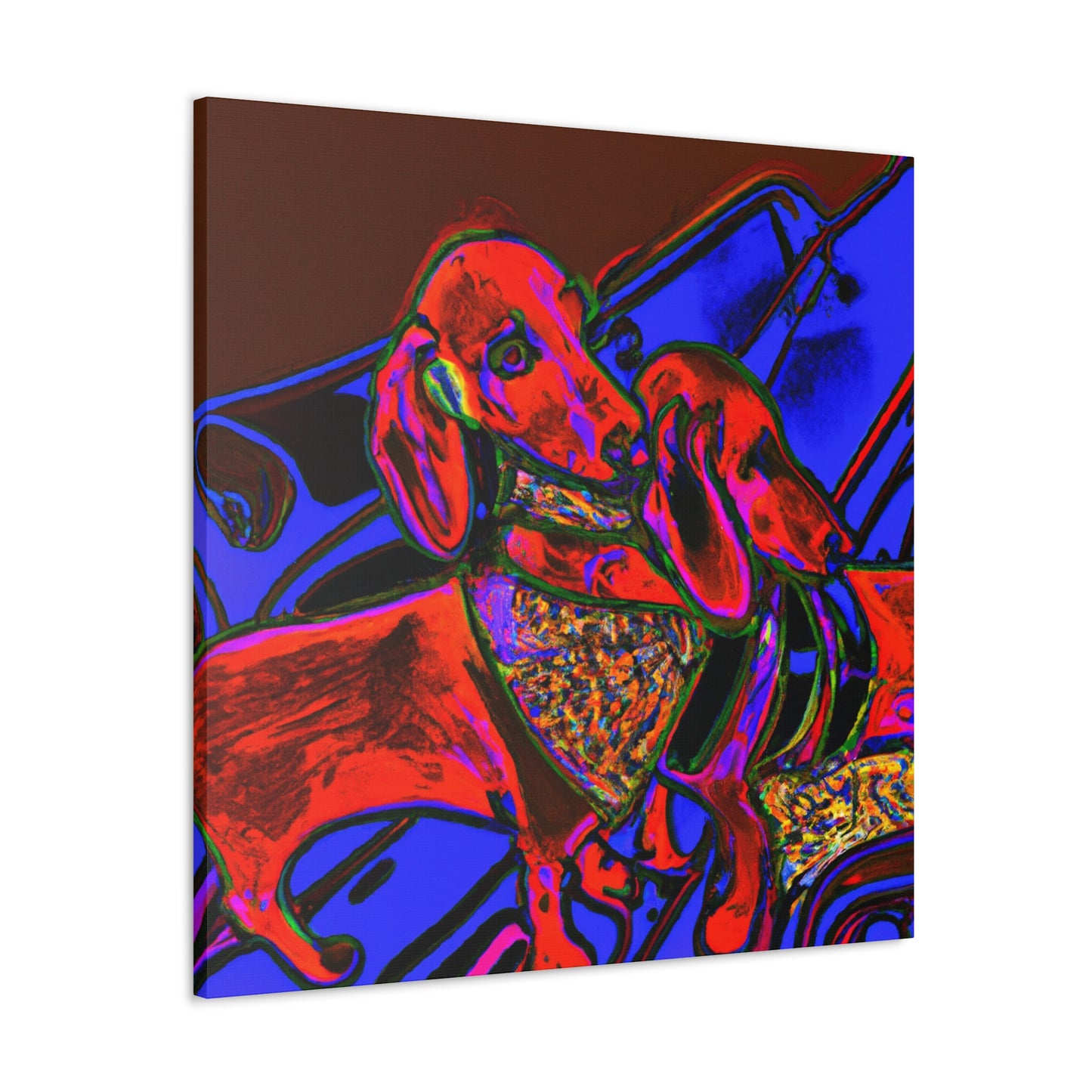 Dachshunds in Expressionism - Canvas