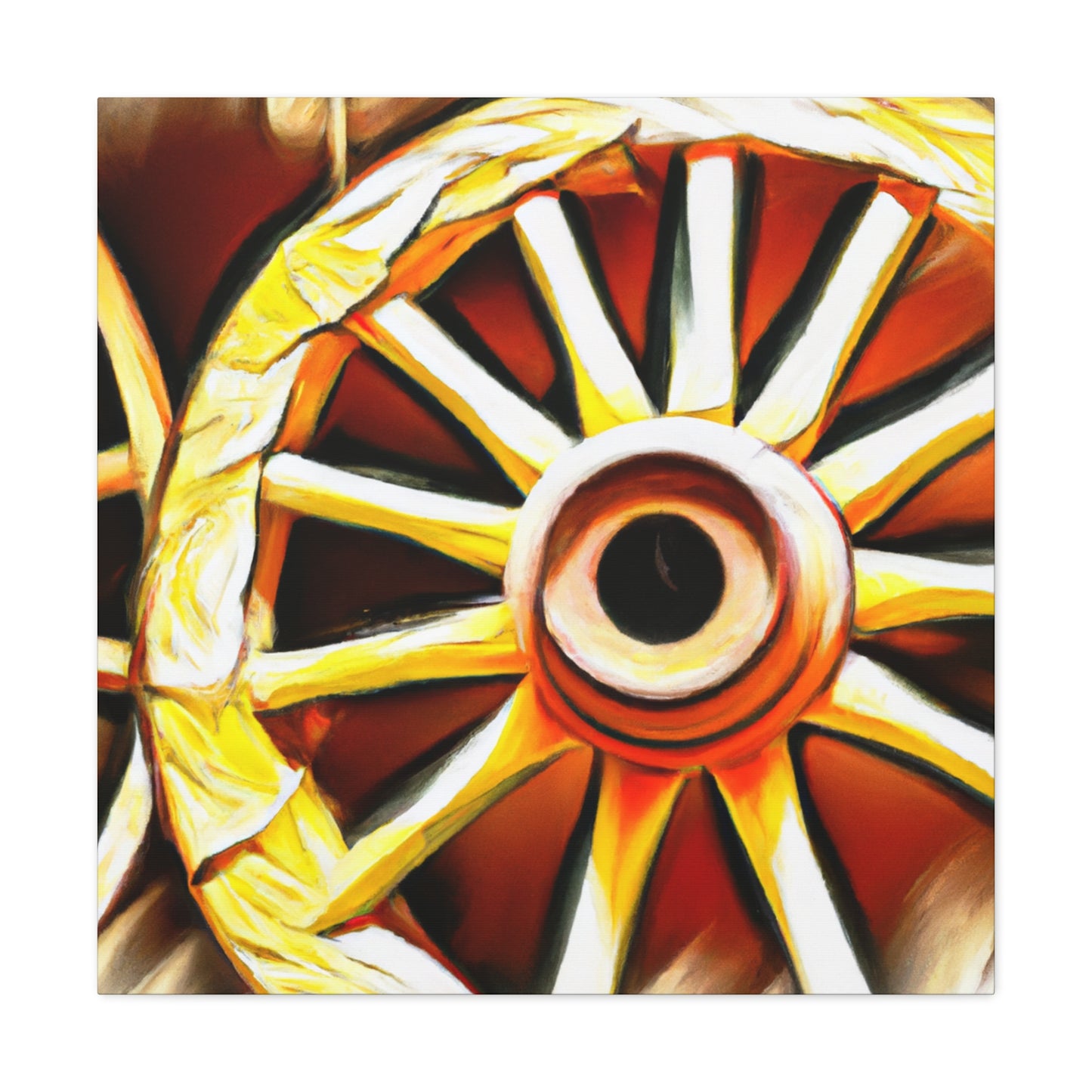 "Wheels of Folklore" - Canvas