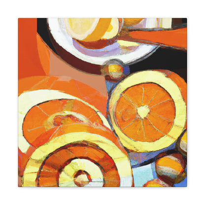 Orange Explosion Impression - Canvas