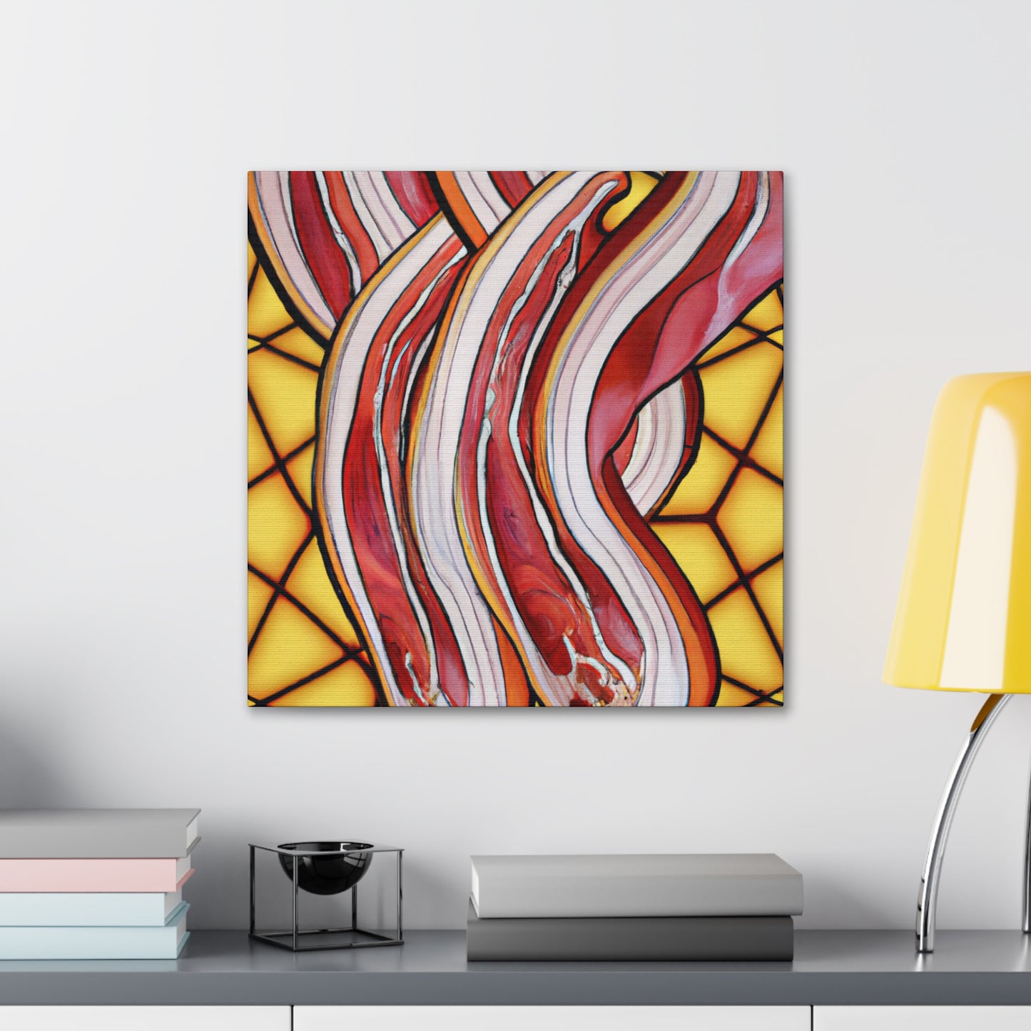 "Bacon in Art Nouveau". - Canvas